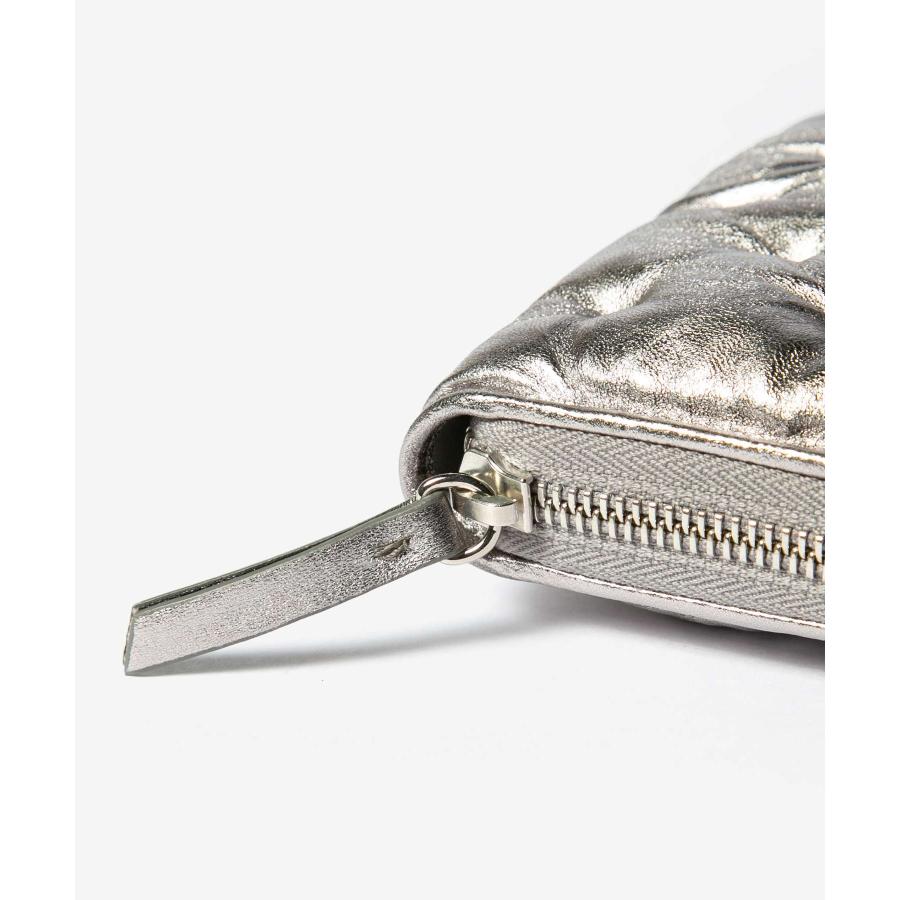 メゾンマルジェラ　グラムスラム シルバー 三つ折り財布 コンパクト☆】マルジェラ ミニ財布 グラム スラム シルバー (Maison