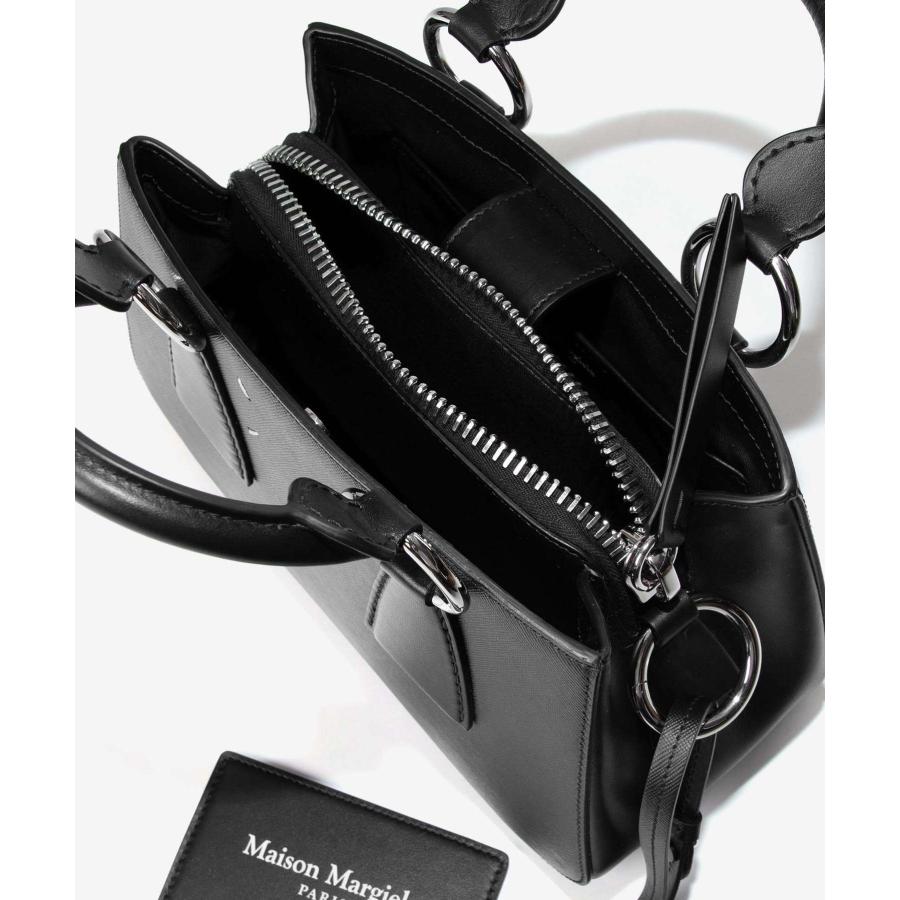 良品 マルジェラ レザー トートバッグ バッグ 大容量 レディース ブラック Maison Margiela（メゾンマルジェラ） メゾン マルジェラ MAISON