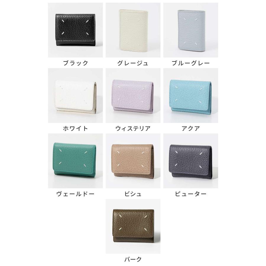 メゾン マルジェラ MAISON MARGIELA SA3UI0010 P4455 三つ折り財布 財布 メンズ プレゼント レディース ミニ財布 レザー 本革 小銭入れ 爆買の画像
