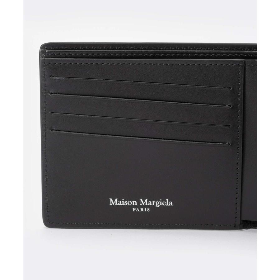 メゾン マルジェラ 4ステッチ ミニマルウォレット S35UI0435 黒 本革 メゾン マルジェラ 4ステッチ ミニマルウォレット S35UI0435 黒 本革