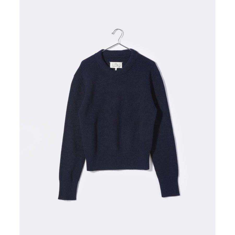 【新品定価10.8万】メゾンマルジェラ 長袖ニットトップ グレー　M メゾン マルジェラ MAISON MARGIELA ニット・セーター ワーク