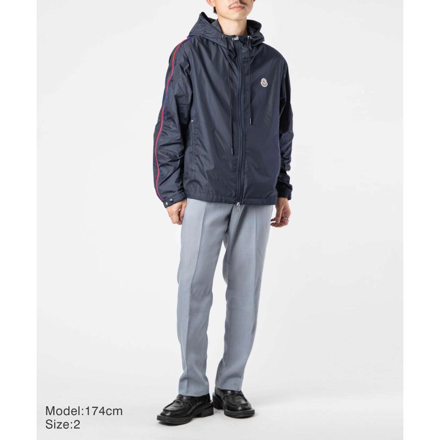 モンクレール MONCLER 1A00085 68352 ジャケット メンズ アウター HATTAB ナイロン ブルゾン フーテッド パイピング 775 ダークネイビー 1 2 3 4｜u-stream｜10