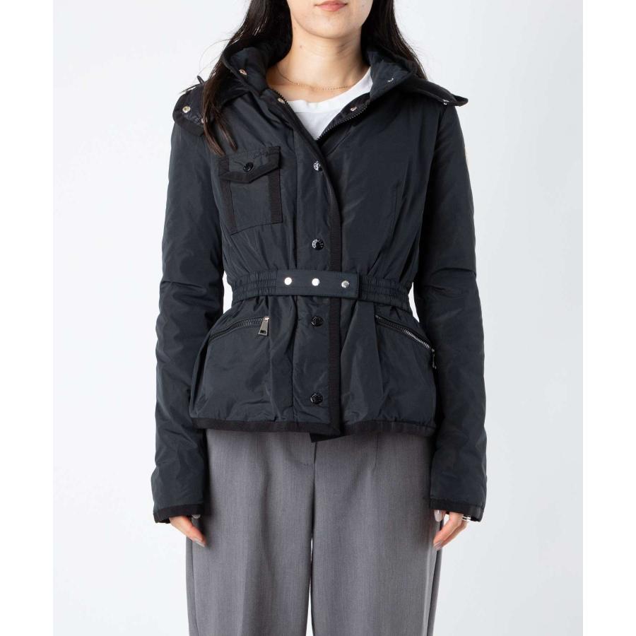 モンクレール  ダウンジャケット レディース ブラック Agneux ショートダウンジャケット : ショートダウン