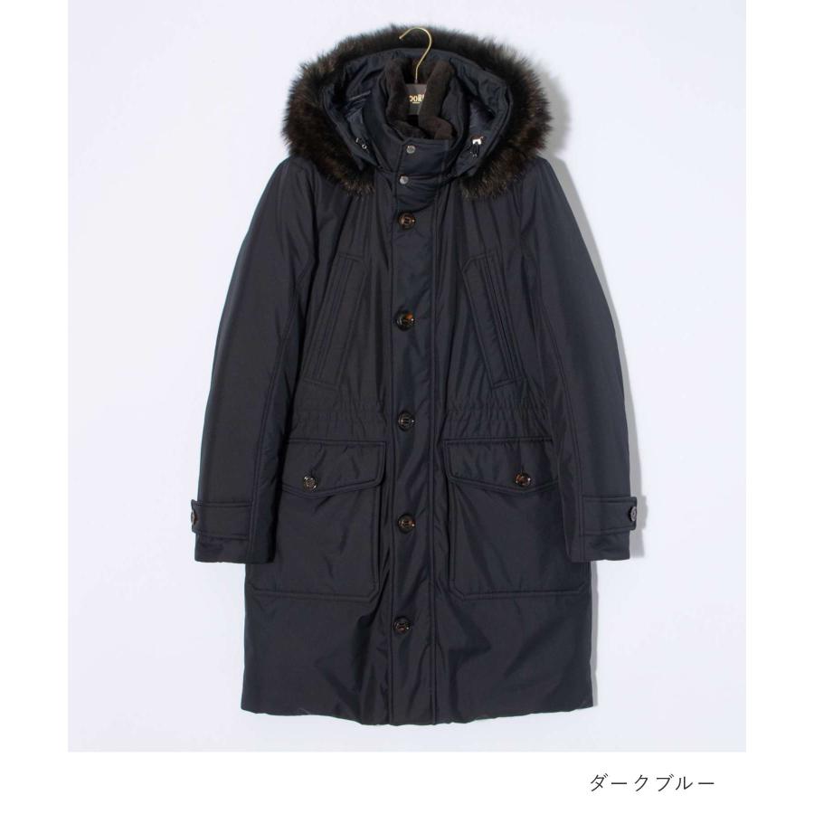ムーレー パッド入りフード付きコート ネイビー MOORER ムーレー MOUPA100021 TEPA012 コート SAPPORO-GF メンズ