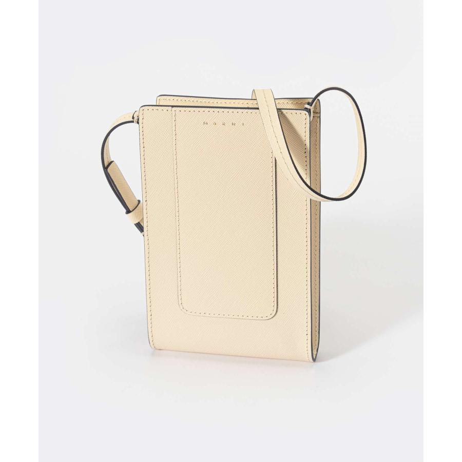 ま　イタリア製　MARNI マルニ　スマホショルダーバッグ MARNI マルニ ショルダーバッグ クロスボディバッグ レザー 本革