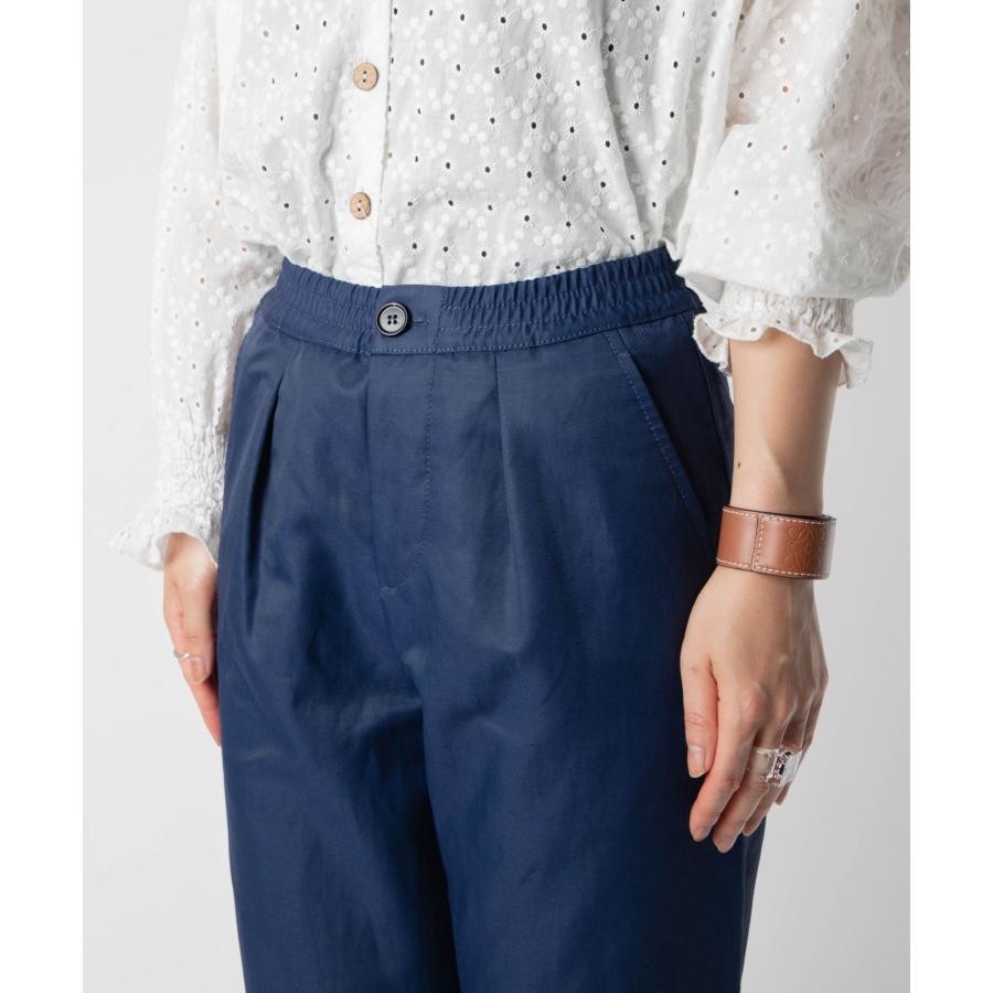 マルニ MARNI PAMA0317X0 UTN903 ロングパンツ レディース ボトムス テクニカル コットンリネン パンツ プリーツ クロップド ルーズフィット 36 38 40 爆買_12