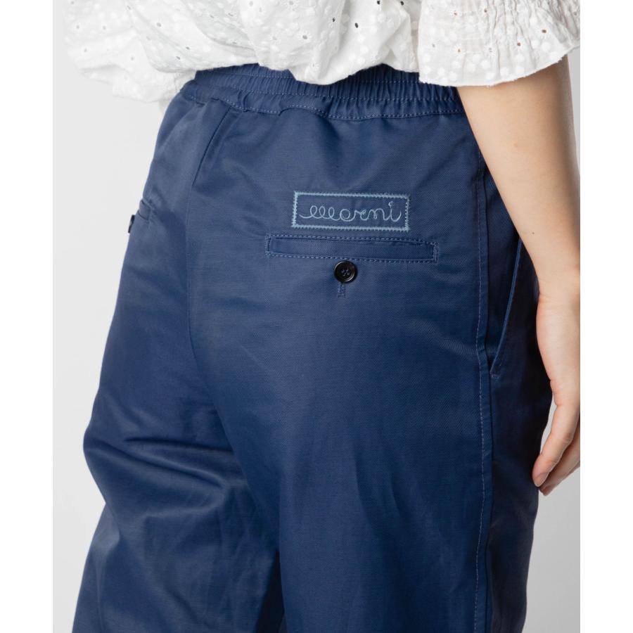 マルニ MARNI PAMA0317X0 UTN903 ロングパンツ レディース ボトムス テクニカル コットンリネン パンツ プリーツ クロップド ルーズフィット 36 38 40 爆買_14