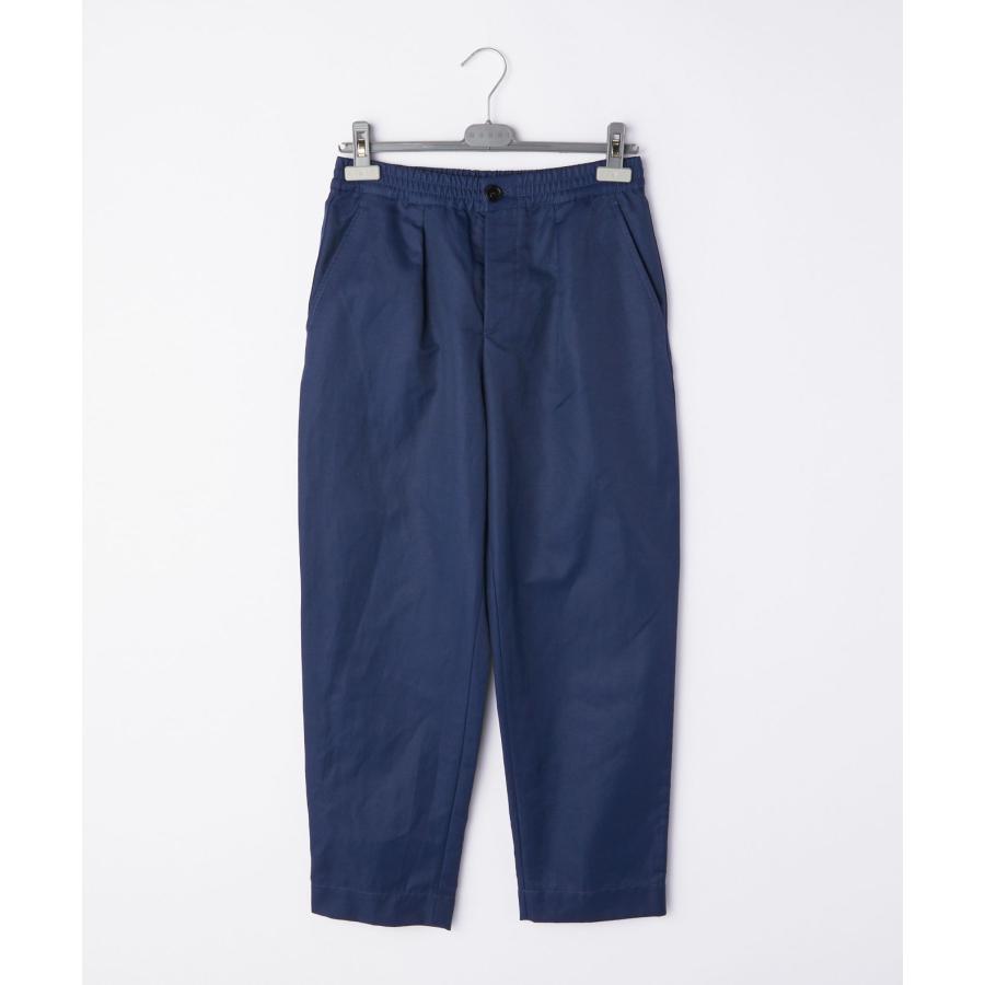 マルニ MARNI PAMA0317X0 UTN903 ロングパンツ レディース ボトムス テクニカル コットンリネン パンツ プリーツ クロップド ルーズフィット 36 38 40 爆買_2
