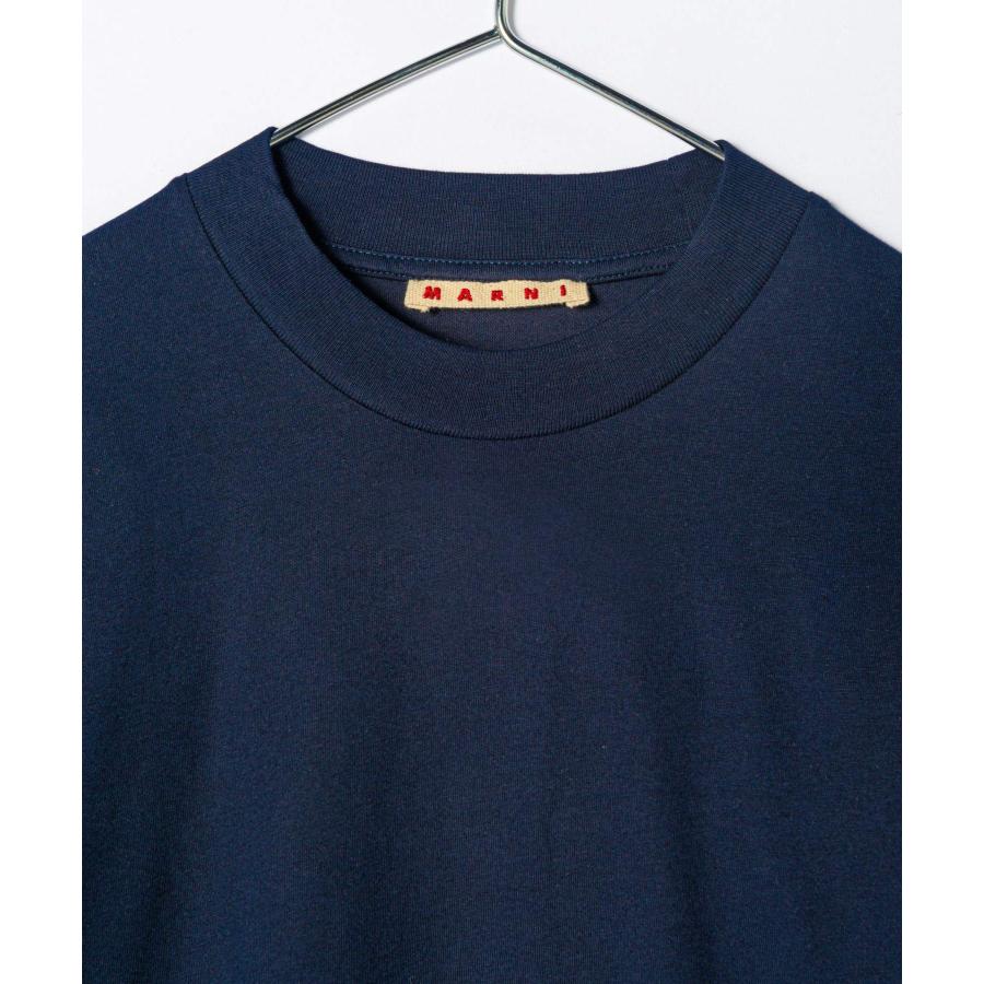 MARNI / Tシャツ/50/コットン/NVY/無地/HUMU0223EX MARNI（マルニ） MARNI HUMU0223EX UTCZ68 Tシャツ メンズ トップス