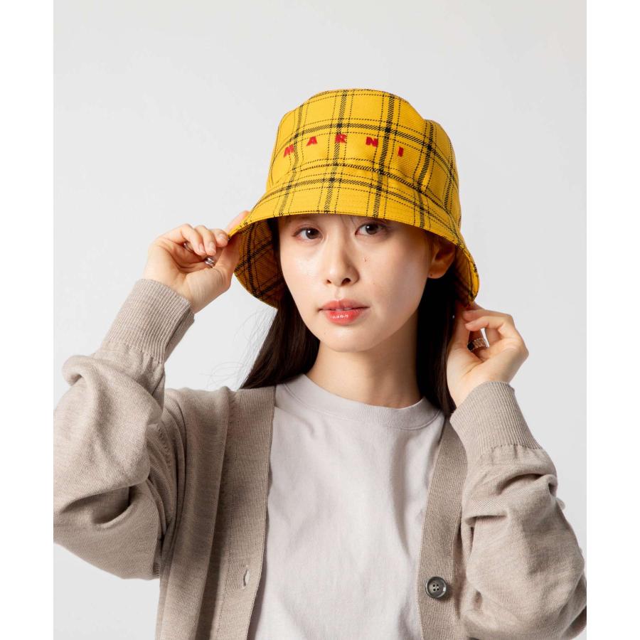 マルニMARNI リバーシブルナイロンバケットハット