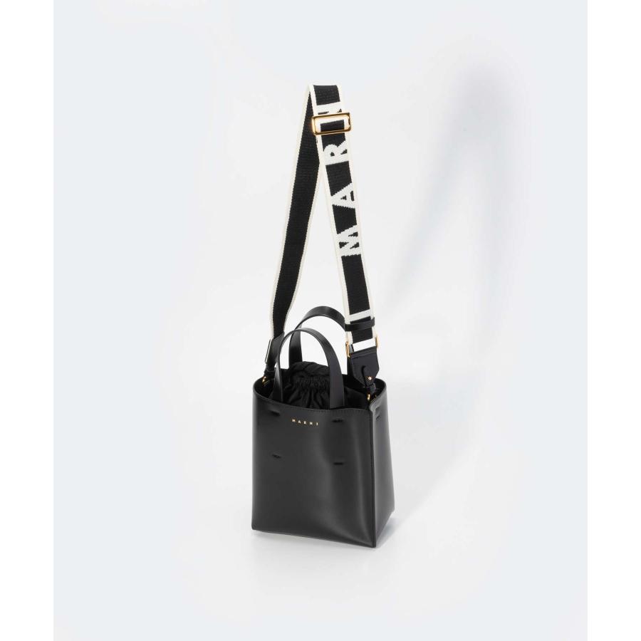 マルニ MARNI SHMP0039U1 LV639 トートバッグ レディース バック ミュゼオ ミニ 3way シンプル  MUSEO BAG MINI ブラック 爆買の画像