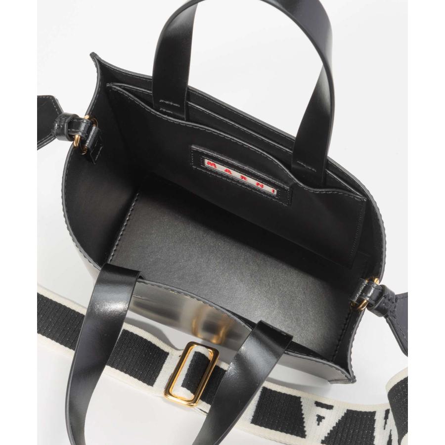 マルニ MARNI SHMP0039U1 LV639 トートバッグ レディース バック ミュゼオ ミニ 3way シンプル  MUSEO BAG MINI ブラック 爆買の画像