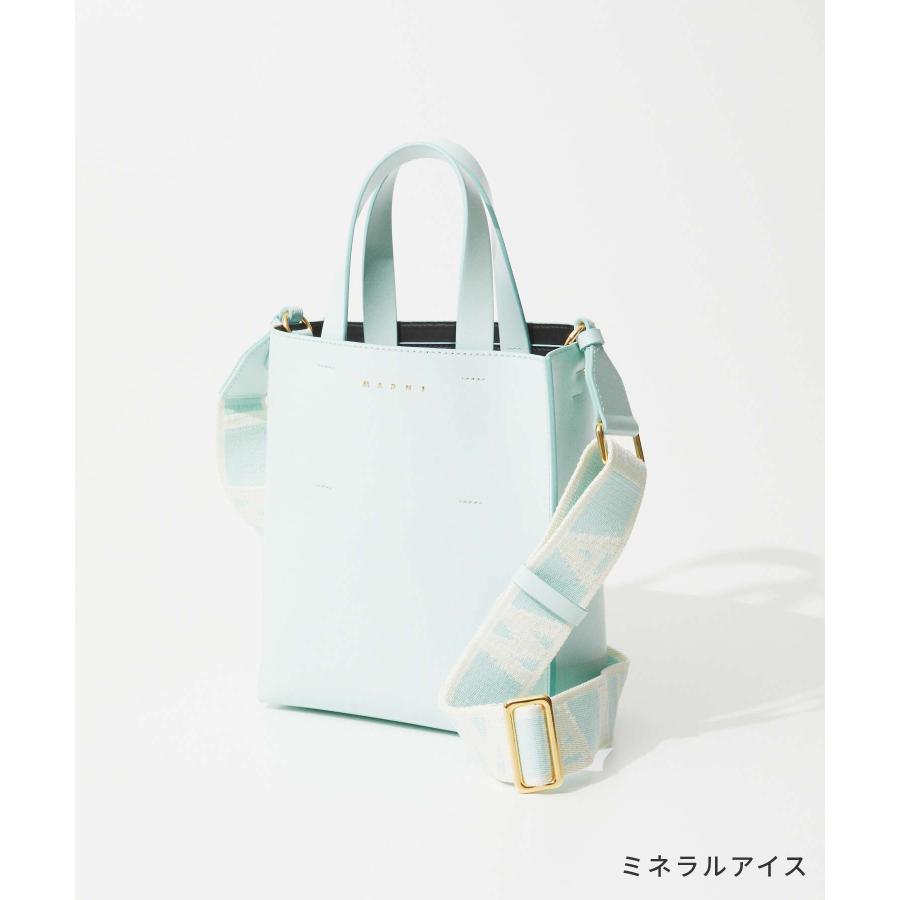 マルニ MARNI SHMP0039U1 LV639 トートバッグ レディース バック ミュゼオ ミニ 3way シンプル  MUSEO BAG MINI ブラック 爆買の画像