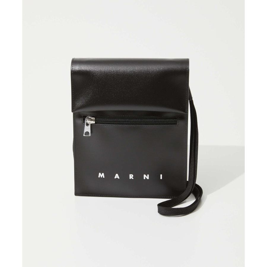 マルニ MARNI SBMQ0036A1 P5769 ショルダーバッグ メンズ バッグ ミニショルダー サコッシュ ポシェット ブラック リーフグリーン｜u-stream｜06