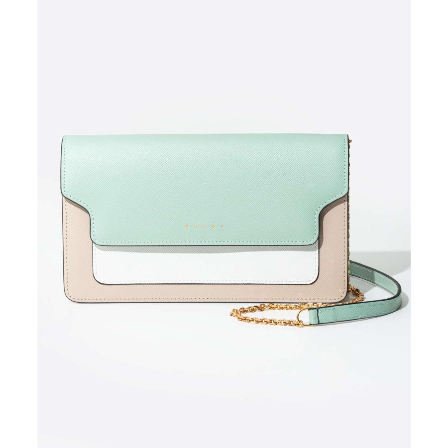 【新品】マルニ MARNI 財布 レディース PFMI0003L0-LV520 MARNI》 PFMI0003L0 LV520 Z657N ロゴ 折りたたみ財布 (MARNI