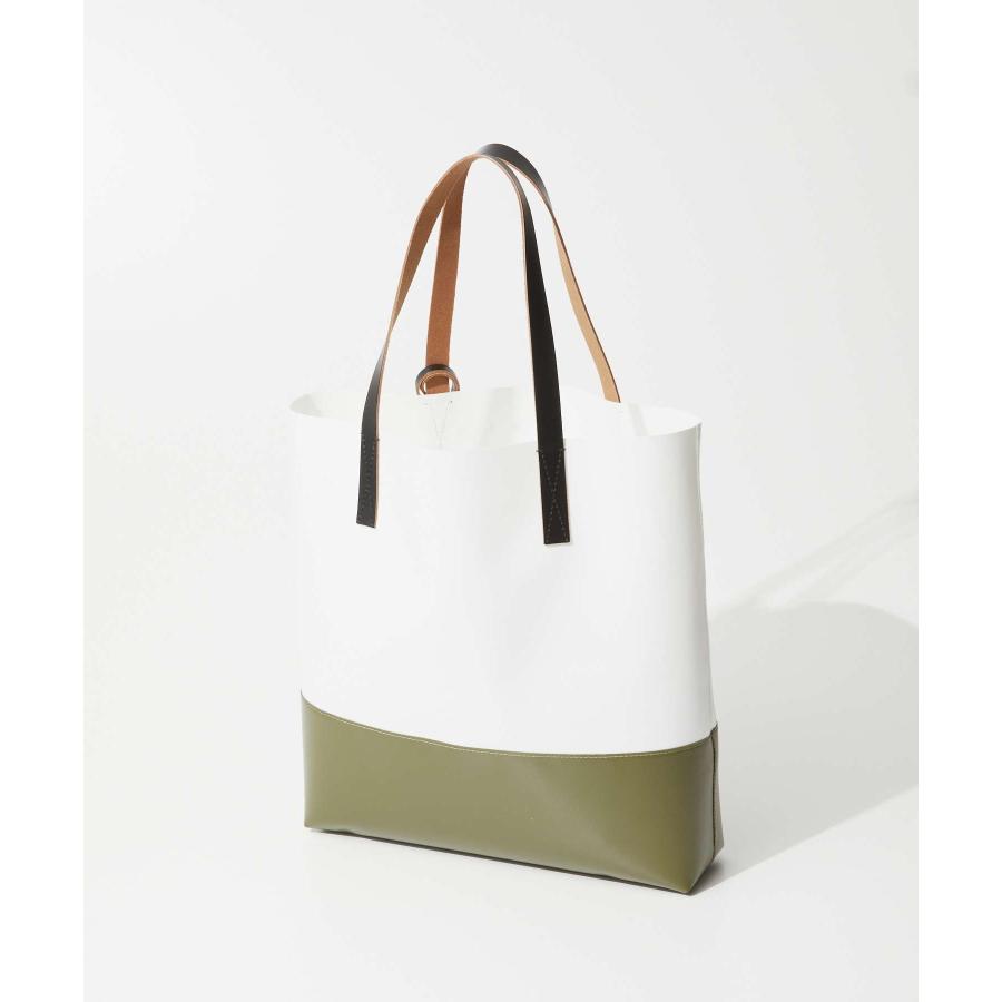MARNI レザー トートバッグ ホワイト/グリーン ホワイト、グリーン、レッド レザー製 Museoナノバッグ | Marni