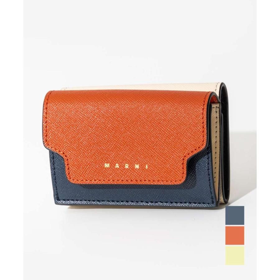 MARNI（マルニ） MARNI PFMOW02U23 LV520 三つ折り財布 TRIFOLD