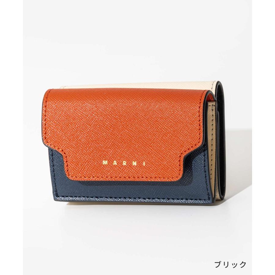 【大人気☆即売】MARNI コンパクト 二つ折財布 ギフトレシート付 新品 MARNI（マルニ） 財布 二つ折り ミニ財布 コンパクトウォレット バイ