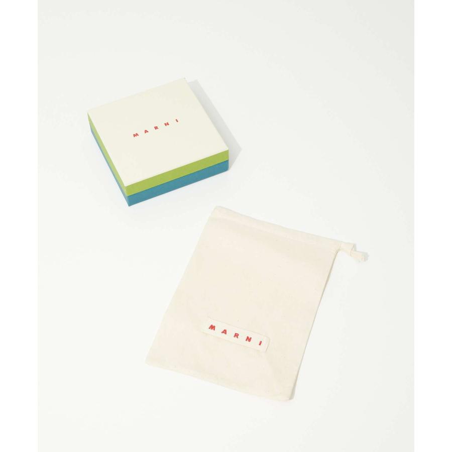 【極美品】マルニMARNI　二つ折り財布　コンパクト　ミニ財布 MARNI マルニ PFMO0078U0 LV589 二つ折り財布 BILLFOLD W/CHAIN
