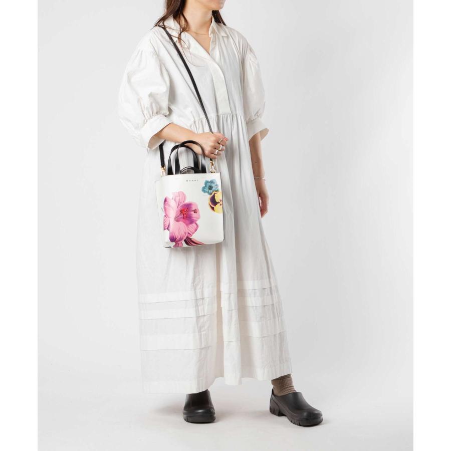 マルニ MARNI SHMP0039Q5 P6925 トートバッグ MUSEO BAG MINI レディース バッグ ミュゼオ ミニ ロゴ レザー ミニショルダーバッグ 爆買の画像