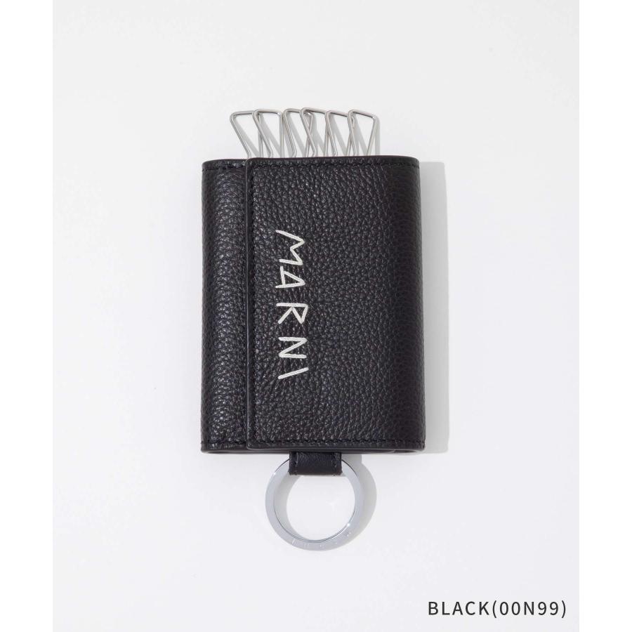 新品未使用　MARNI マルニ　キーケース　キーホルダー　小物 MARNI マルニ キーケース MENDING EMBROIDERY KEY HOLDER