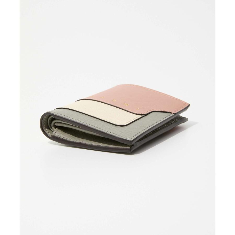 Marni 二つ折り財布　サフィアーノレザー バイフォールドウォレット MARNI（マルニ） 二つ折り財布 PFMOQ14Q14 P8674 レディース