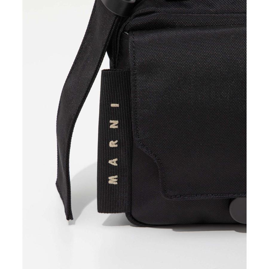 MARNI CAMERA BAG CHECK PRINT ブラック 新品未使用 MARNI マルニ ミニポーチ付き モノクロチェック ナイロンパフ カメラ