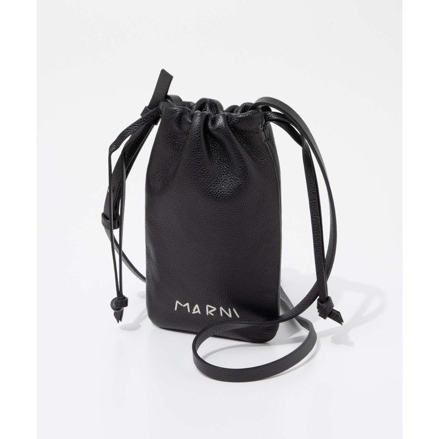 専用MARNI ブラック スマホショルダーバッグ MARNI（マルニ） MARNI CROSSBODY PHONE HOLDER クロスボディ フォーン