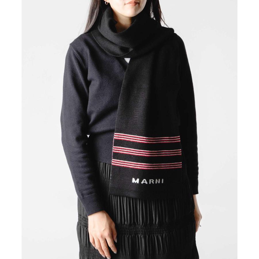 Marni ストライプ マフラー ウール混紡 MARNI（マルニ） MARNI KIDS キッズ ストライプ ウール混紡 スカーフ