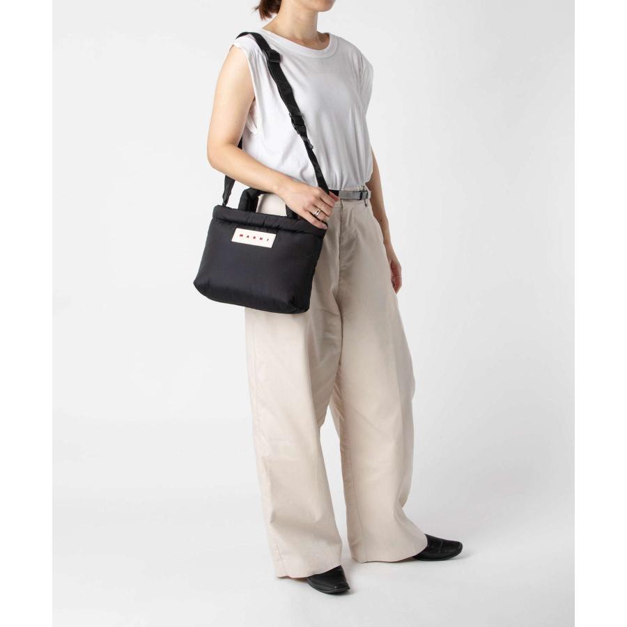 マルニ MARNI PUFF E/W TOTE BAG パフ トートバッグ BMMP0131U2 P8068 ショルダーバッグ メンズ レディース バッグ ブラック | MARNI | 11