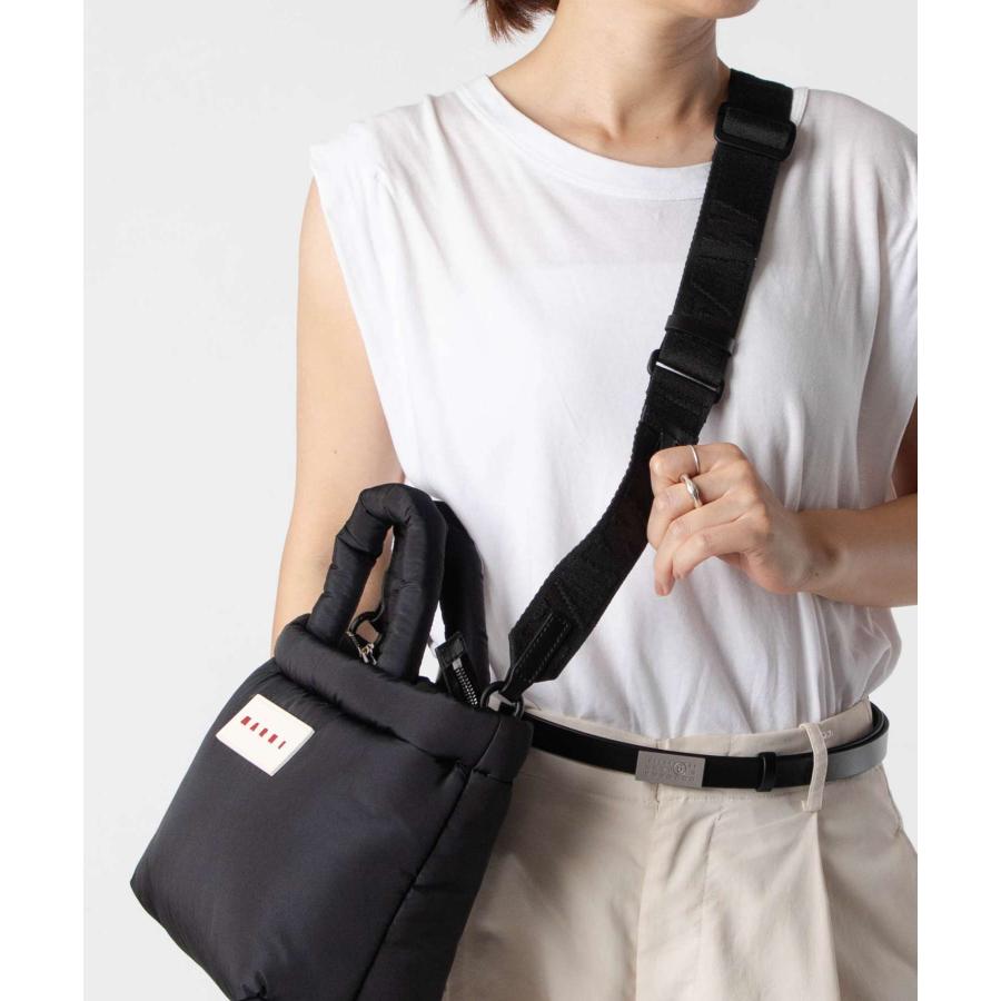 マルニ MARNI PUFF E/W TOTE BAG パフ トートバッグ BMMP0131U2 P8068 ショルダーバッグ メンズ レディース バッグ ブラック | MARNI | 13