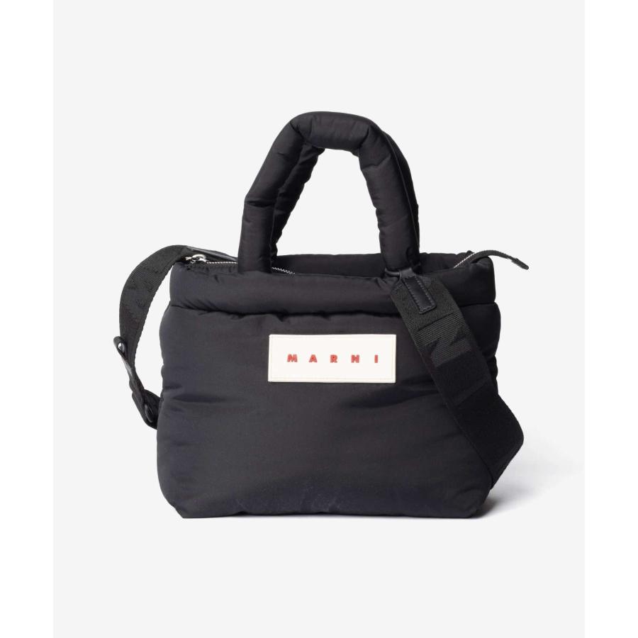 マルニ MARNI PUFF E/W TOTE BAG パフ トートバッグ BMMP0131U2 P8068 ショルダーバッグ メンズ レディース バッグ ブラック | MARNI | 02