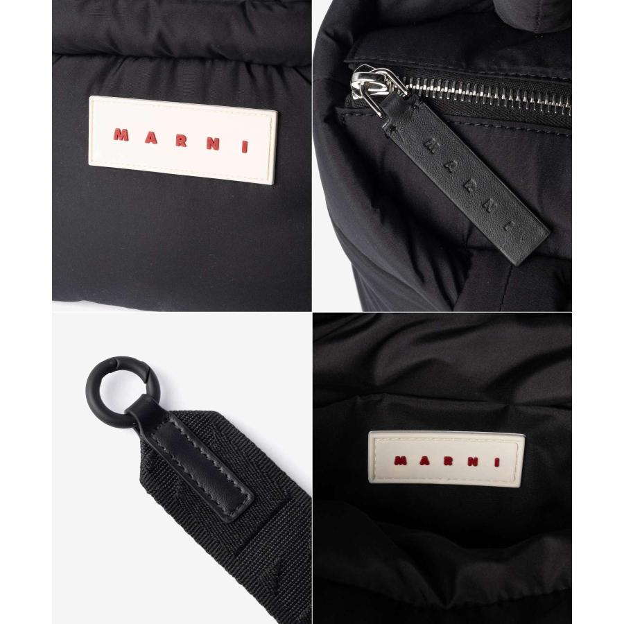 マルニ MARNI PUFF E/W TOTE BAG パフ トートバッグ BMMP0131U2 P8068 ショルダーバッグ メンズ レディース バッグ ブラック | MARNI | 08
