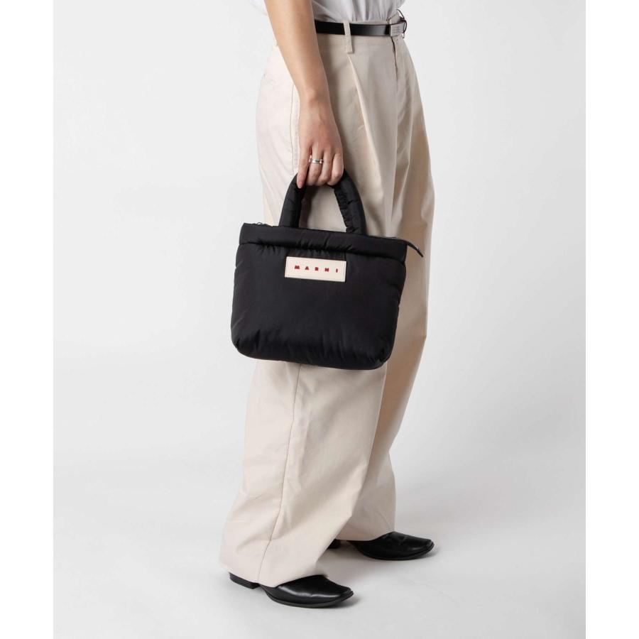 マルニ MARNI PUFF E/W TOTE BAG パフ トートバッグ BMMP0131U2 P8068 ショルダーバッグ メンズ レディース バッグ ブラック | MARNI | 09