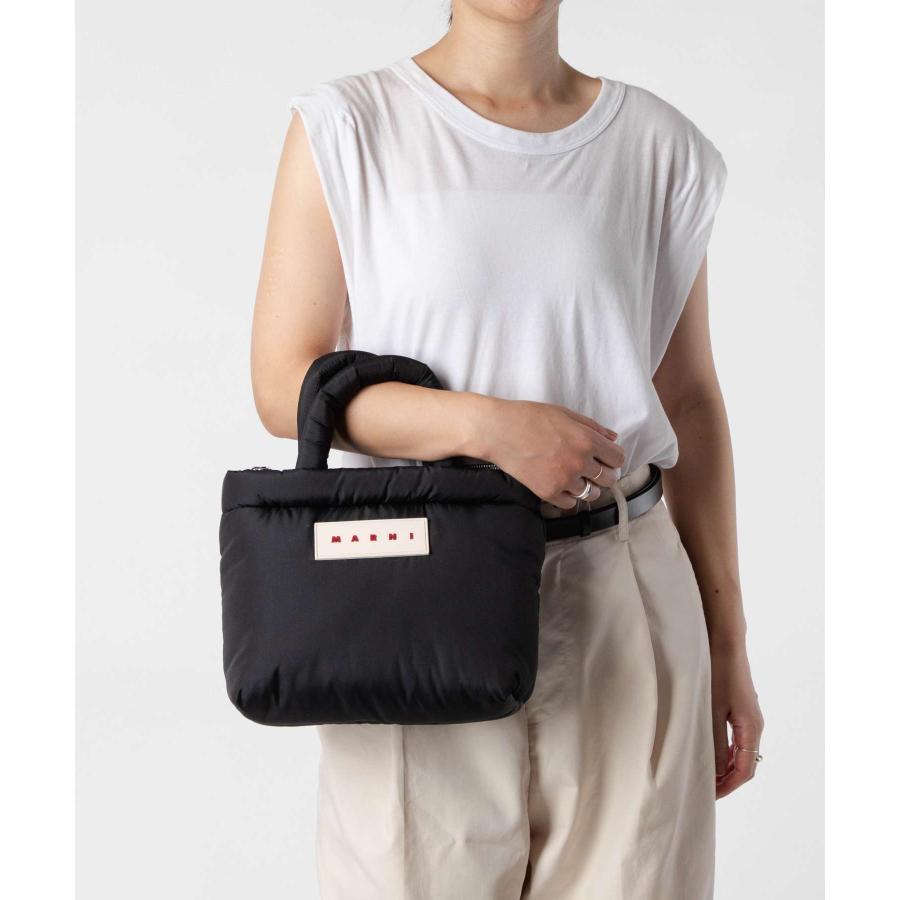 マルニ MARNI PUFF E/W TOTE BAG パフ トートバッグ BMMP0131U2 P8068 ショルダーバッグ メンズ レディース バッグ ブラック | MARNI | 10