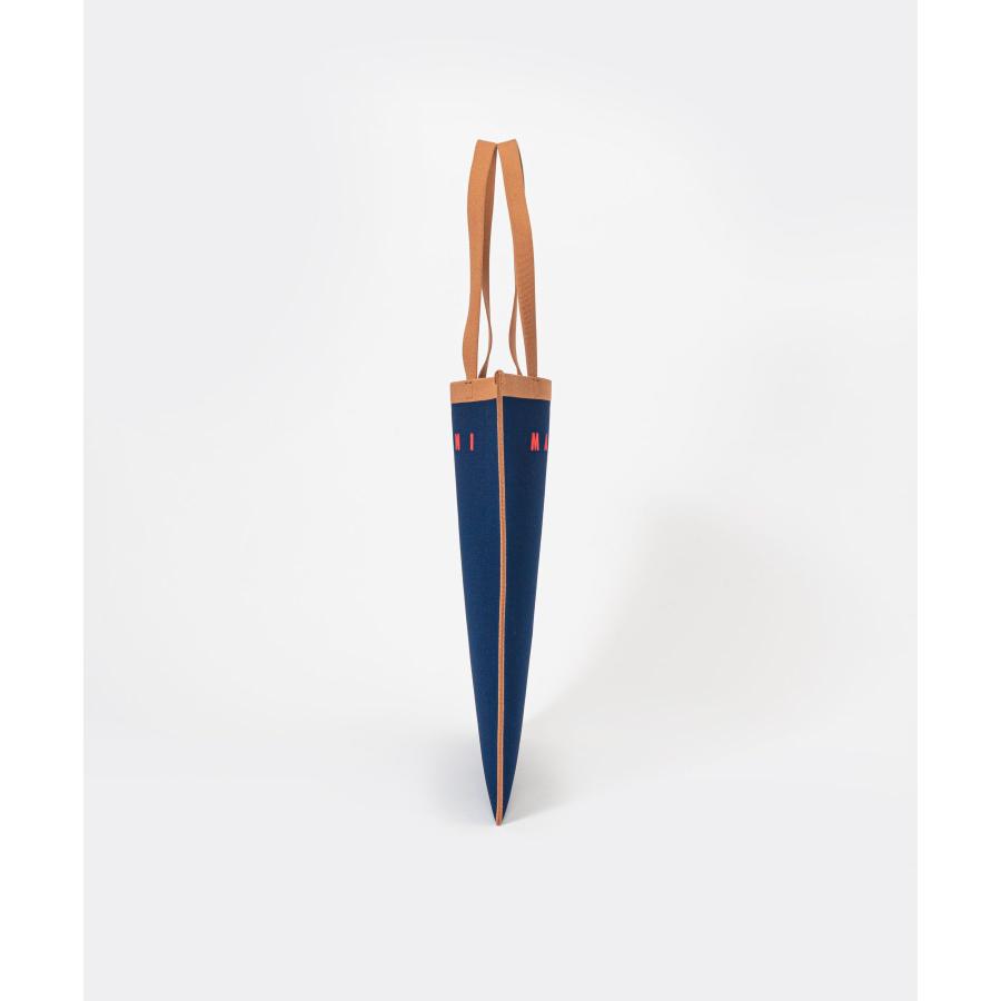 マルニ MARNI SHMQ0033A0 P4602 トートバッグ メンズ バッグ ジャガード ショッピングバッグ ネイビー×ブラウン カーキ×ブラック 爆買の画像