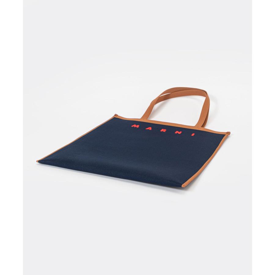マルニ　MARNIキャンバストートバッグ ネイビー MARNI マルニ SHMQ0033A0 P4602 トートバッグ メンズ バッグ
