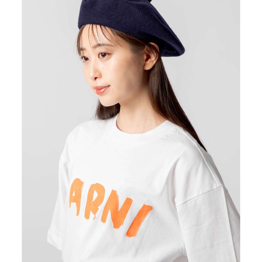 トップス MARNI THJET49EPH USCS11 L1B99/38 MARNI マルニ ロゴ入り オーガニックコットン Tシャツ