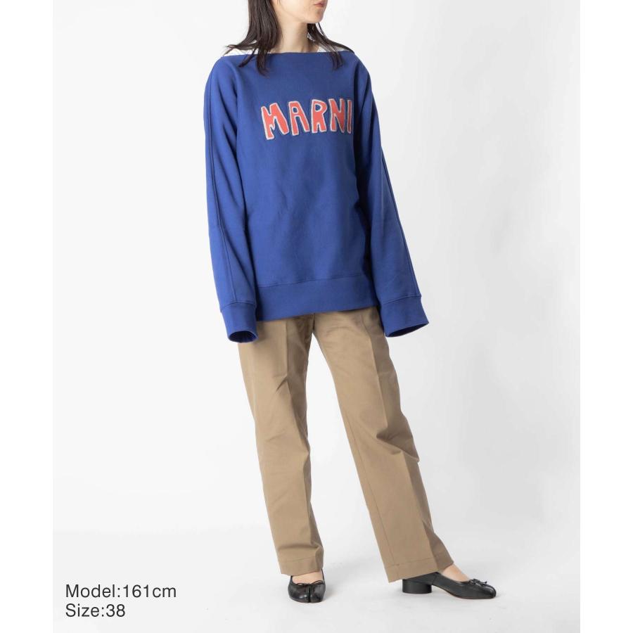 MARNI ネイビー ロゴスウェット 38 MARNI ネイビー ロゴスウェット 38 MARNI ネイビー ロゴスウェット 38