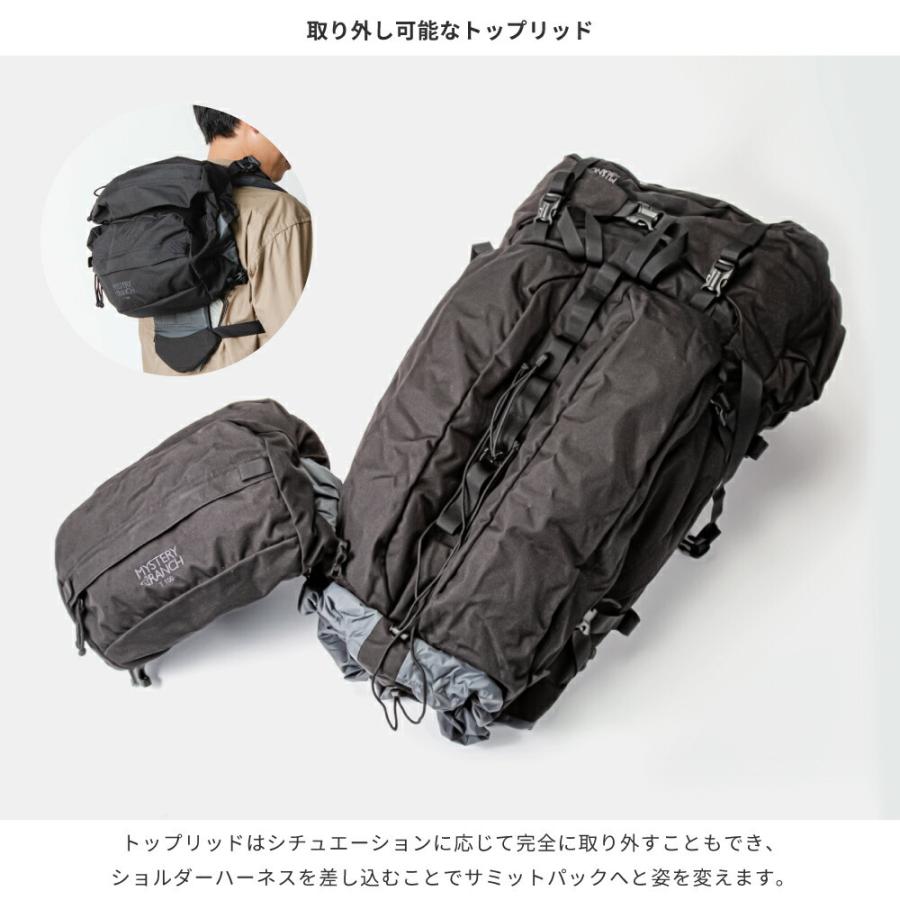 MYSTERY RANCH T-100 バックパック ブラック 100L Mystery Ranch T 100L Backpack-Black-M — Pack Size: Medium, Gender
