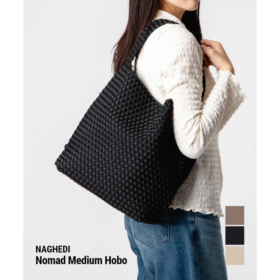 ナゲディ NAGHEDI Nomad Medium Hobo ノマド ミディアム ホーボー SN04023LD トートバッグ メッシュ ネオプレン 編み込み レディース バッグ 爆買 | 