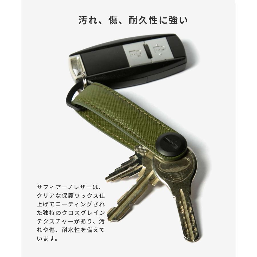 オービットキー Orbitkey Saffiano Leather Key Organiser キーオーガナイザー サフィアーノレザー キーリング 爆買 | orbitkey | 03