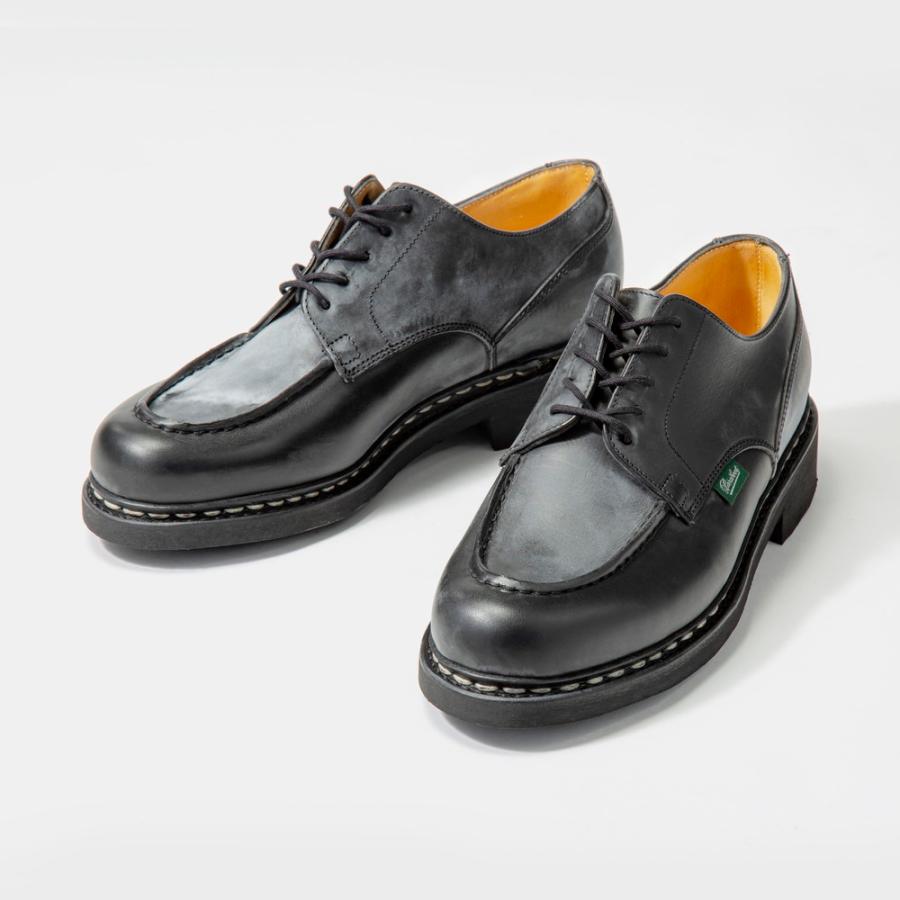 パラブーツ PARABOOT 710709 ビジネスシューズ シャンボード CHAMBORD メンズ シューズ ローファー レザー ブラック NOIR Uチップ 25.5〜28.5cm｜u-stream｜02