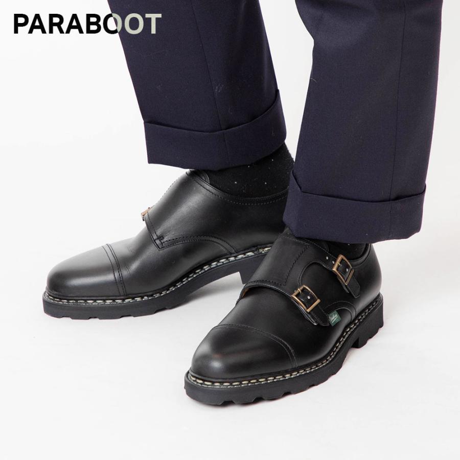 パラブーツ PARABOOT 981412 ビジネスシューズ ウィリアム WILLIAM メンズ レディース ダブルモンク ローファー レザー 革靴 フランス製 通勤 紳士靴 24〜28cm｜u-stream