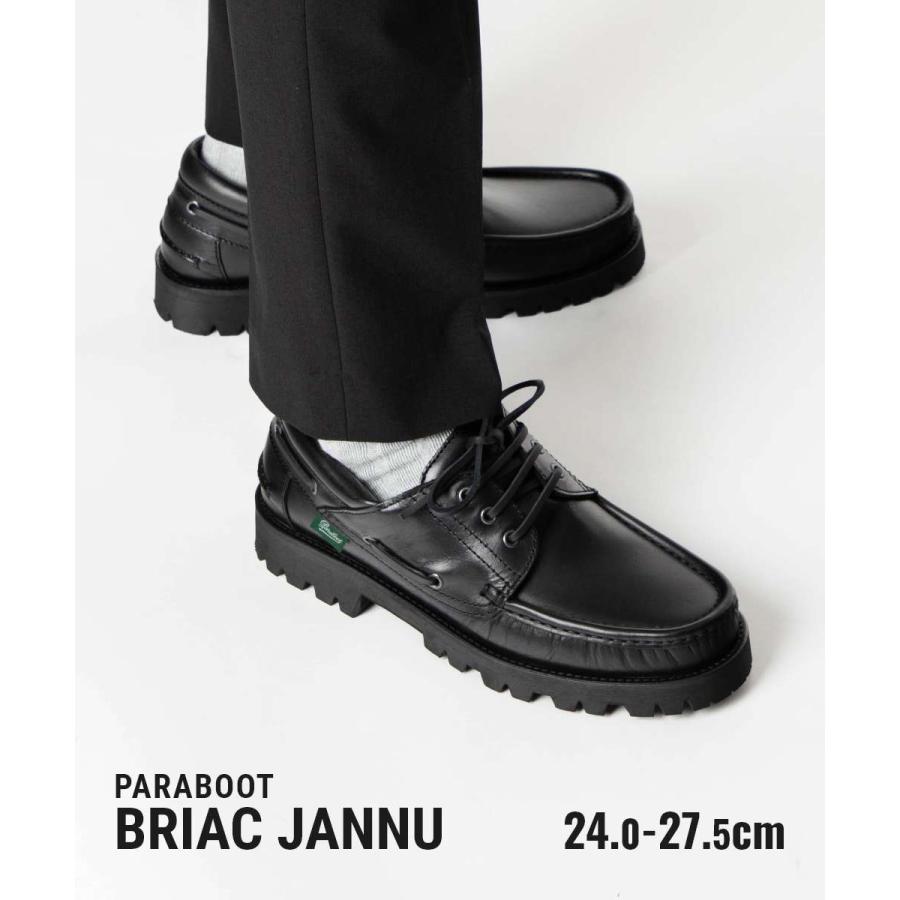 パラブーツ PARABOOT BRIAC JANNU ブリアック ジャンヌ 240512 デッキシューズ ビジネスシューズ メンズ シューズ ブラック 爆買 | Paraboot