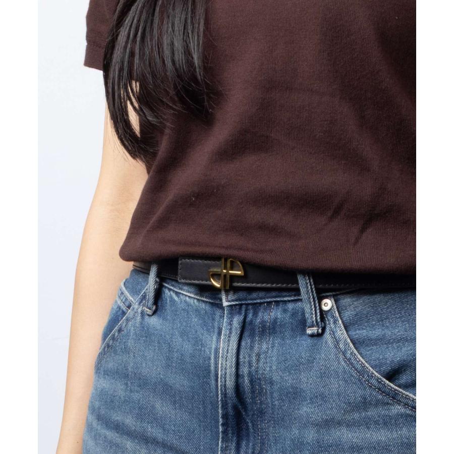 パトゥ PATOU THIN JP BELT レザー ベルト BE0025008 ロゴ モノグラム レディース ファッション小物 | PATOU | 07