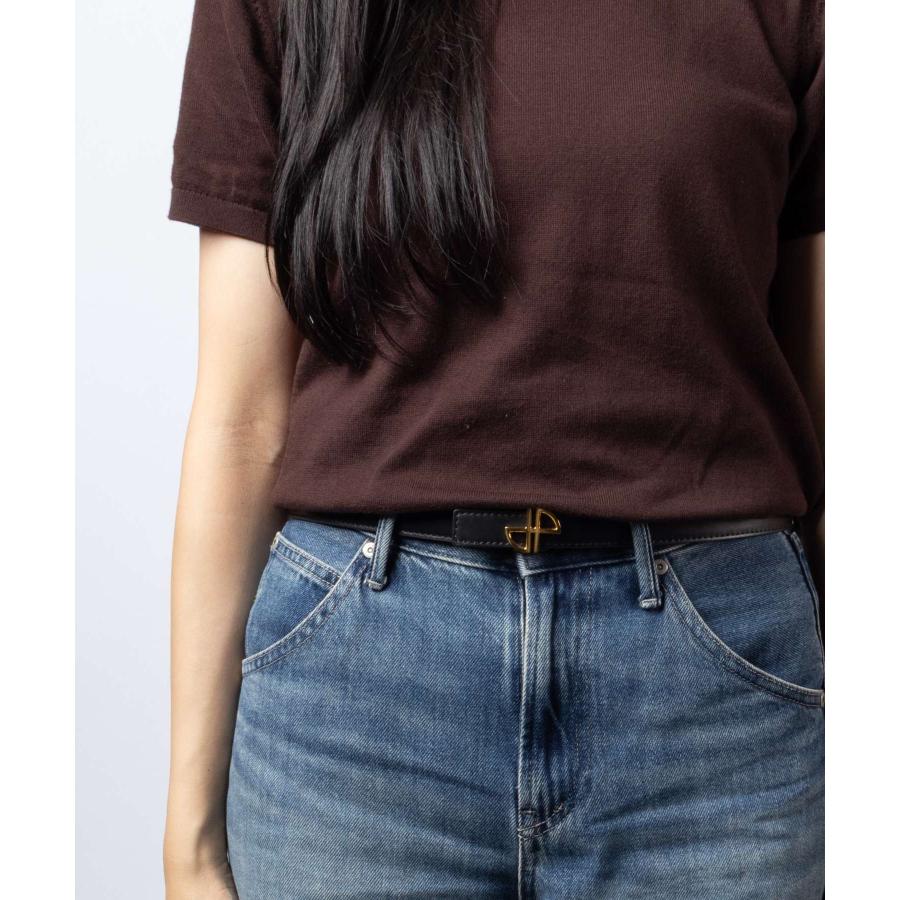 パトゥ PATOU THIN JP BELT レザー ベルト BE0025008 ロゴ モノグラム レディース ファッション小物 | PATOU | 08