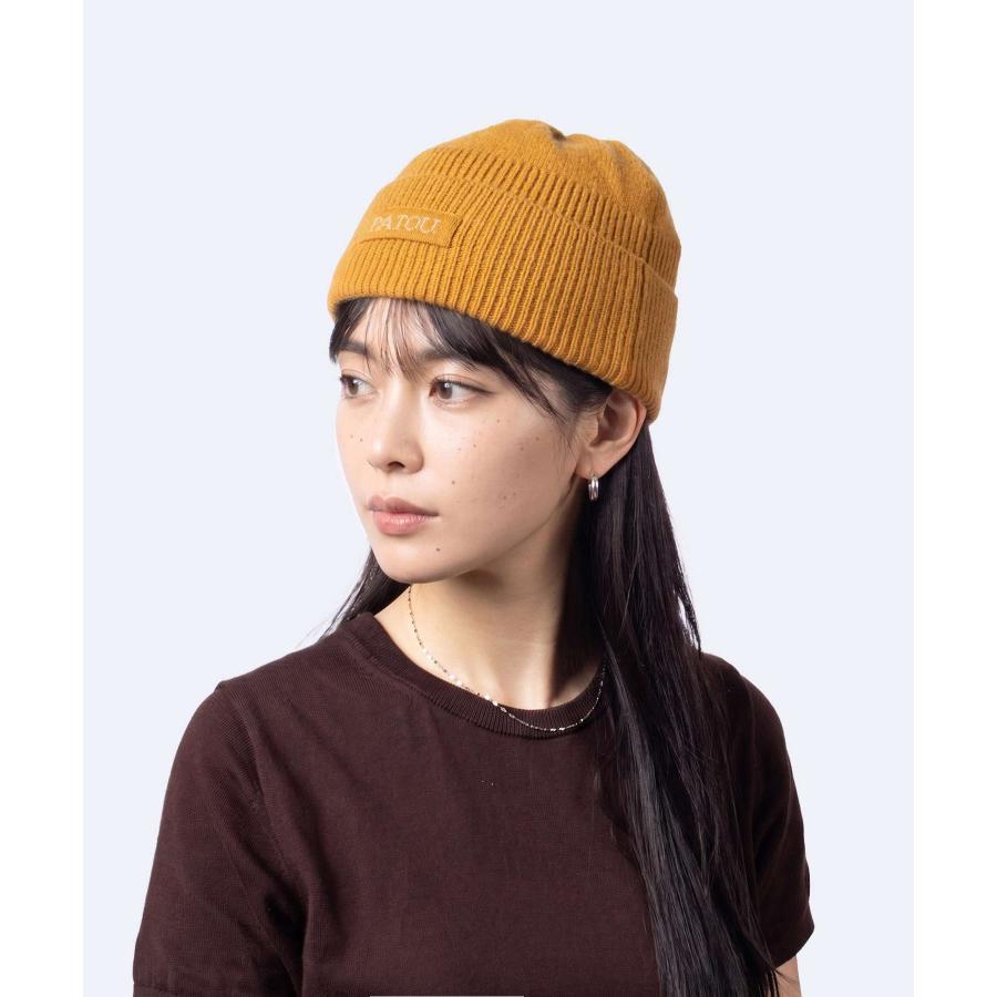 パトゥ PATOU WOOL CASHMERE BEANIE ウール カシミア ビーニー AC0788041 ニット帽 ロゴ レディース 帽子 | PATOU | 14