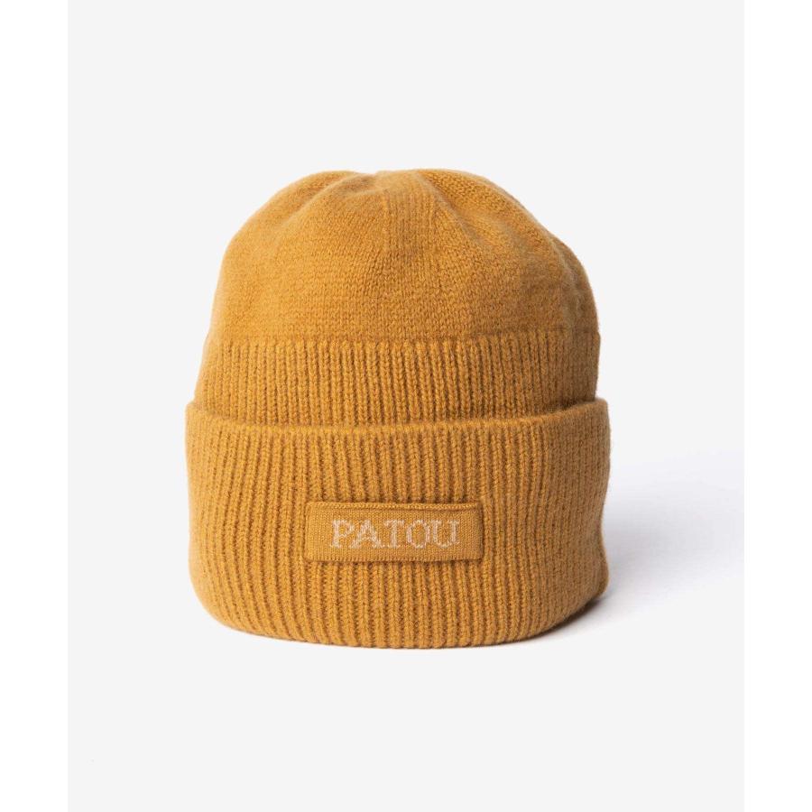 パトゥ PATOU WOOL CASHMERE BEANIE ウール カシミア ビーニー AC0788041 ニット帽 ロゴ レディース 帽子 | PATOU | 09