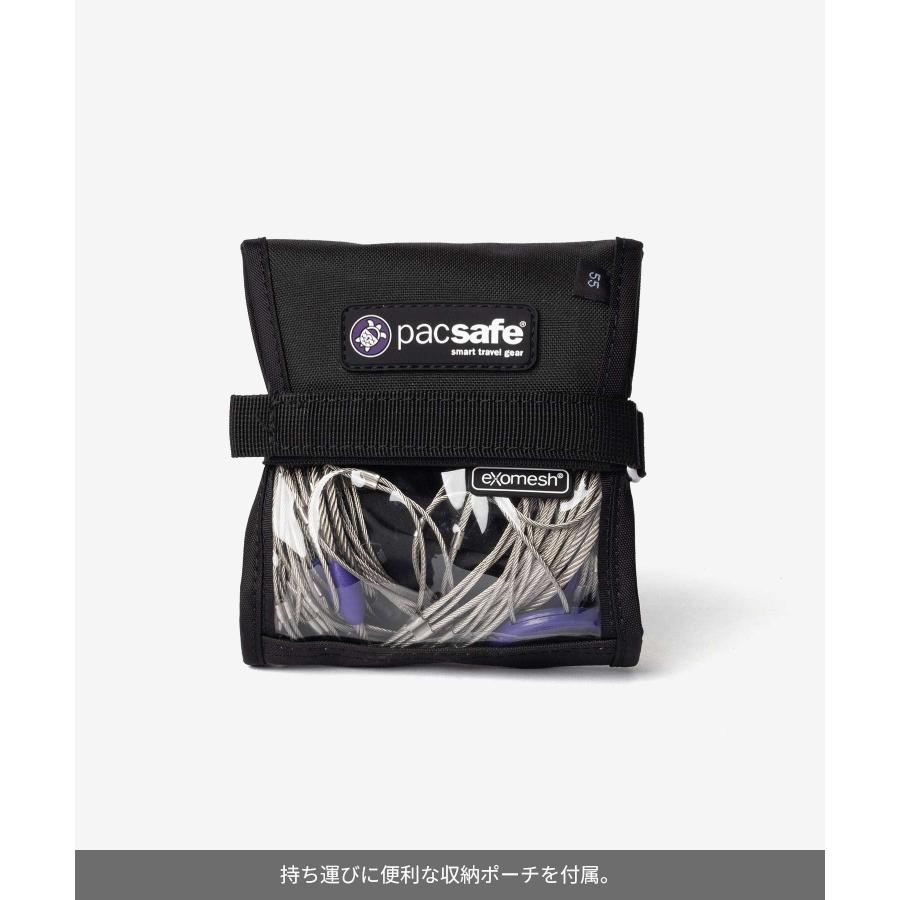 パックセーフ Pacsafe 55L backpack protector 盗難防止 バックパックプロテクター 10170 南京錠 ワイヤー ロック メッシュ セキュリティ 旅行 | PacSafe | 09